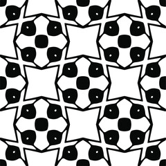 Obraz premium Vector geometric seamless pattern.Modern geometric background with abstract shapes.Monochromatic Repeating Patterns.Endless abstract texture.black ornament for design.