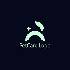 Letter R Petcare Logo. Modern Simple Identity