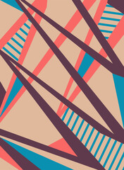 Minimalist background with abstract stripe pattern