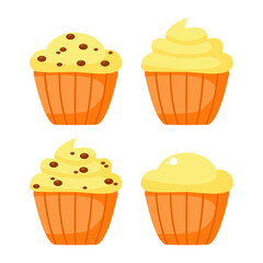 set of cupcakes