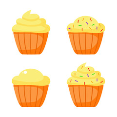 set of cupcakes