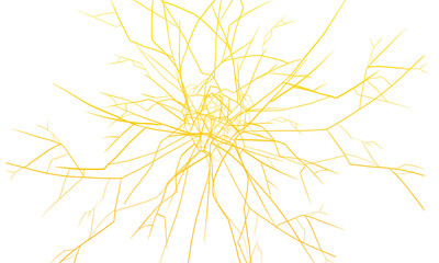Yellow Crack Destruction Screen Design
