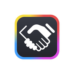 Hand Shake - Sticker