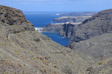 Fototapeta na wymiar Blick auf Puerto de las Nieves, 