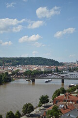 Fototapeta na wymiar view of the city of the city Praha