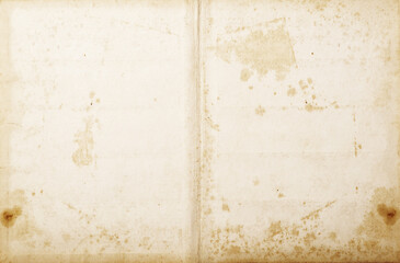 Fototapeta premium background of empty stained old paper, top view