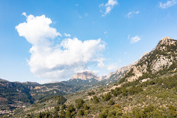 Naklejka premium Landscape photo of Mallorca Mountains