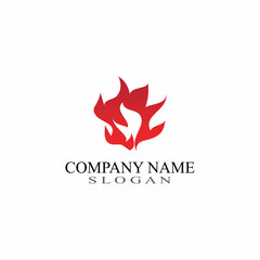 Fire Flame element Logo, template creative symbol template vector