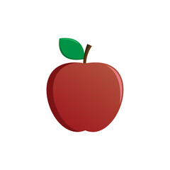 Apple fruit vector design on white background