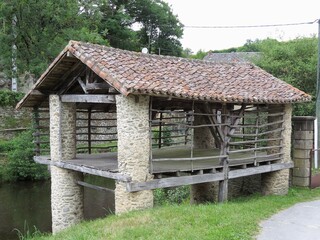 old french wash house in Bellac France