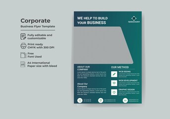  Modern corporate flyer template design
