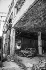 Naklejka na ściany i meble Abandoned Packard Automotive Plant in Detroit, Michigan