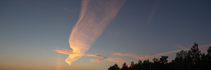 Sky replacement material