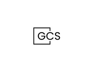 GCS Letter Initial Logo Design Vector Illustration