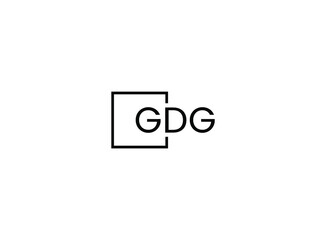 GDG Letter Initial Logo Design Vector Illustration