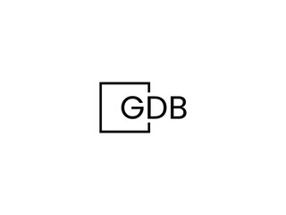 GDB Letter Initial Logo Design Vector Illustration