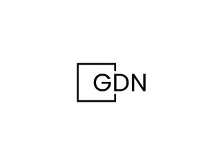 GDN Letter Initial Logo Design Vector Illustration