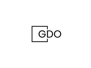 GDO Letter Initial Logo Design Vector Illustration