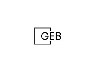 GEB Letter Initial Logo Design Vector Illustration