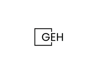 Obraz premium GEH Letter Initial Logo Design Vector Illustration