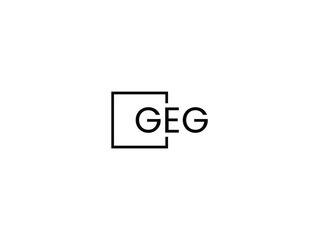 GEG Letter Initial Logo Design Vector Illustration