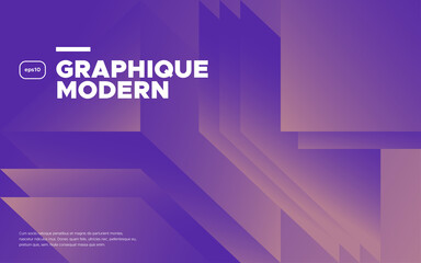 Minimal Geometric shapes composition banner. Vector illustration.