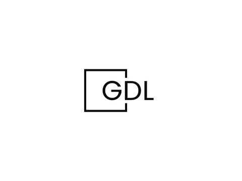 GDL Letter Initial Logo Design Vector Illustration