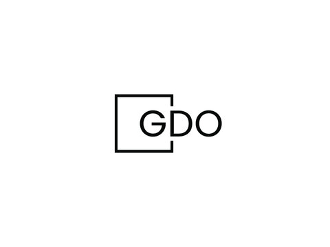 GDO Letter Initial Logo Design Vector Illustration