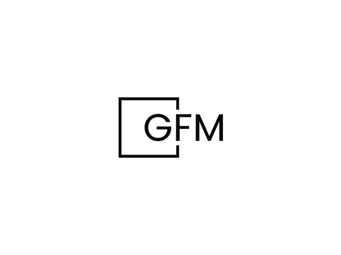 GFM Letter Initial Logo Design Vector Illustration