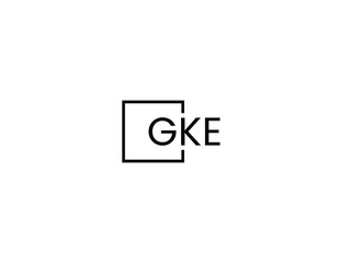 GKE Letter Initial Logo Design Vector Illustration