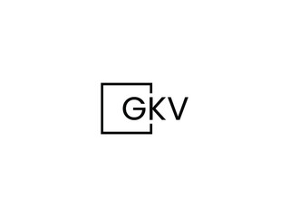 Fototapeta premium GKV Letter Initial Logo Design Vector Illustration