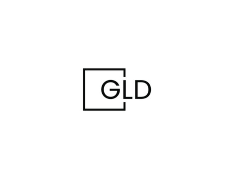 GLD Letter Initial Logo Design Vector Illustration