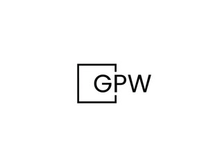 GPW Letter Initial Logo Design Vector Illustration