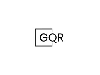 GQR Letter Initial Logo Design Vector Illustration