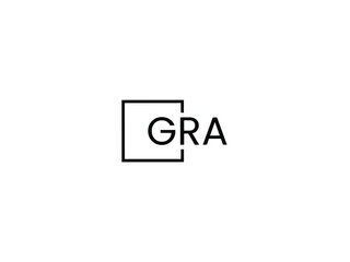 GRA Letter Initial Logo Design Vector Illustration