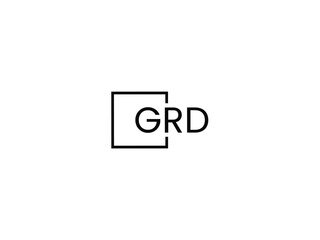 GRD Letter Initial Logo Design Vector Illustration