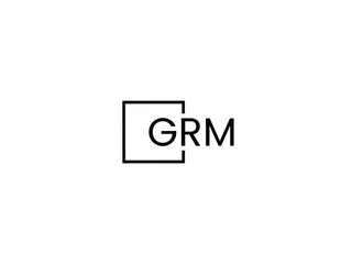 GRM Letter Initial Logo Design Vector Illustration