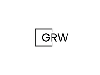 Fototapeta premium GRW Letter Initial Logo Design Vector Illustration