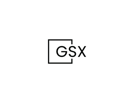 GSX Letter Initial Logo Design Vector Illustration