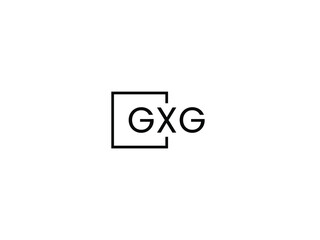 GXG Letter Initial Logo Design Vector Illustration