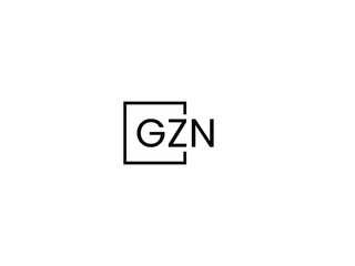 Fototapeta premium GZN Letter Initial Logo Design Vector Illustration