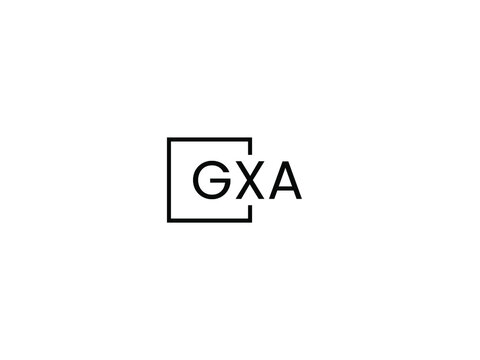 GXA Letter Initial Logo Design Vector Illustration