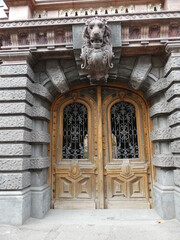 Obraz premium Old Odessa is a city with many beautiful old buildings, monuments, bas-reliefs, old parks and streets. Here the cultures of different nationalities are mixed. Odessa city (South of Ukraine).