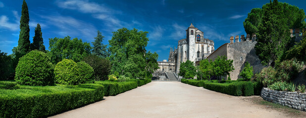 Fototapeta na wymiar Templar castle in Portugal Europe
