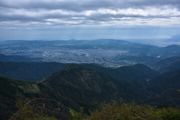 Obraz na płótnie Canvas 丹沢山域からの眺望
