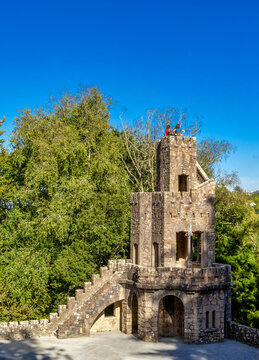 zigurate in the park of quinta da regaleira