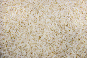 Raw white rice background