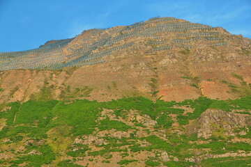 Avalanche protection in Siglufjördur, Iceland, Europe
