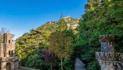 Fototapeta premium castle fortress in the mountains