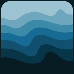 wave background vector of nature template design illustration